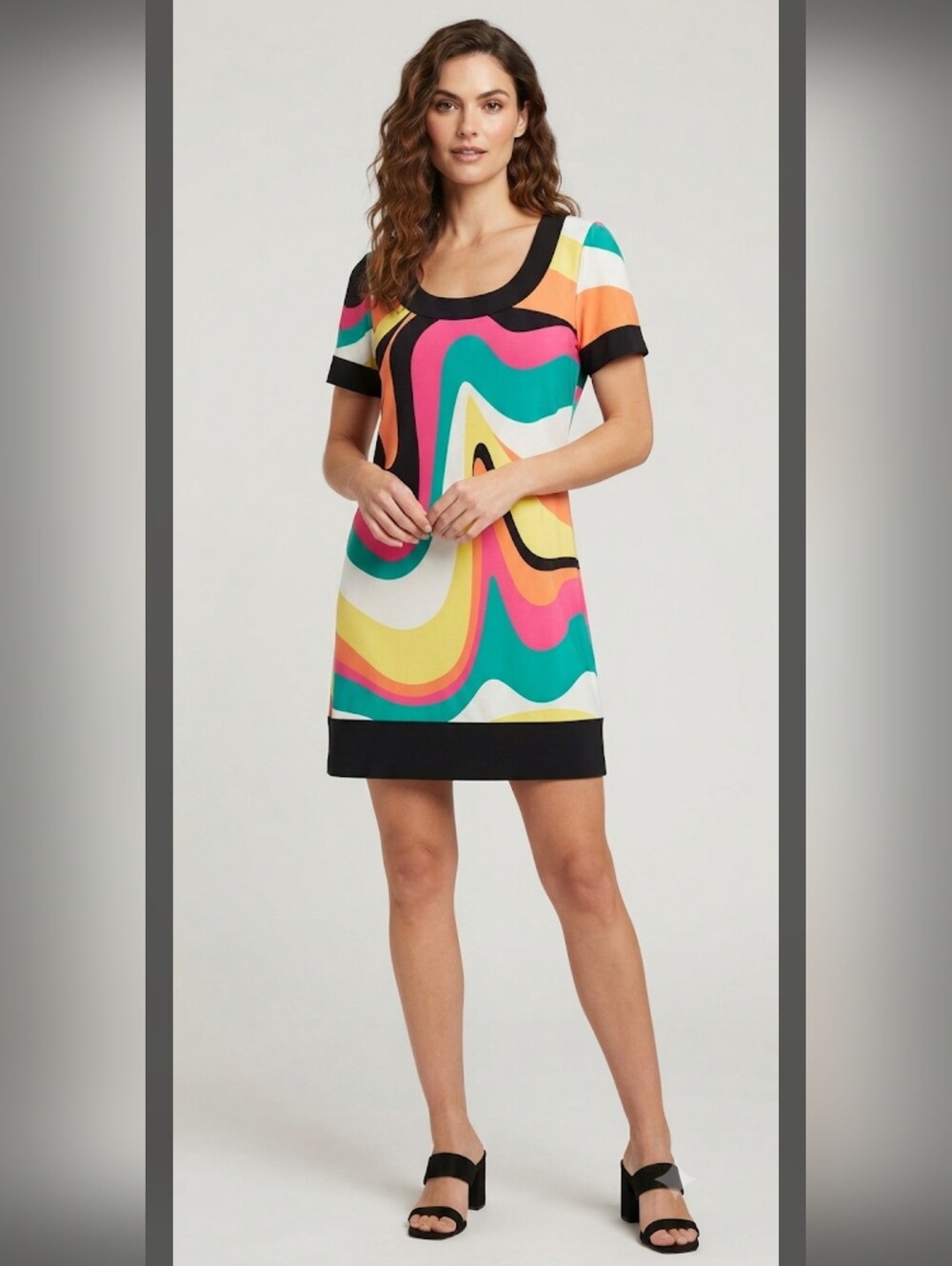 Tiana B. Colorful Dress Size Large